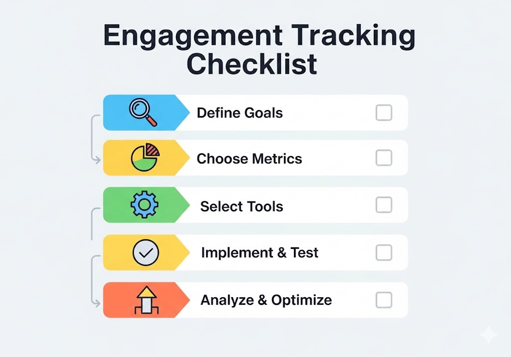 Implementation checklist for engagement tracking